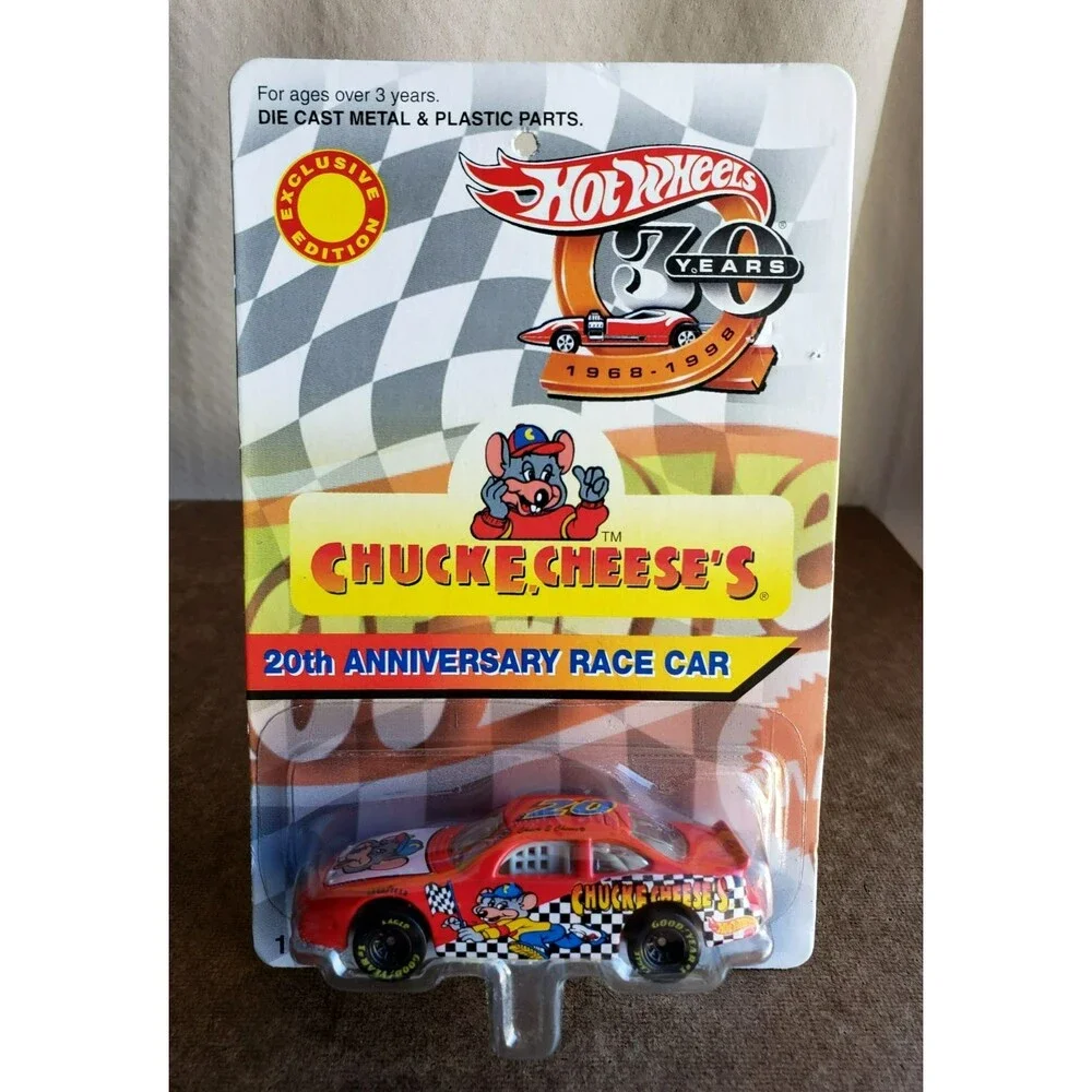 Hot Wheels CHUCK E. CHEESE'S PONTIAC GRAND PRIX 20Th. ANNIVERSARY RACE CAR 1:64